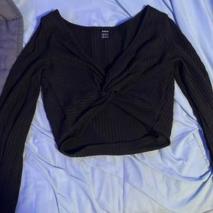 long sleeve twist top